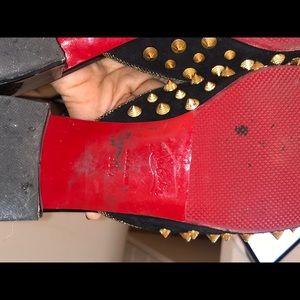 Louboutin studded mules